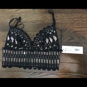 Black Lace Bralette Top
